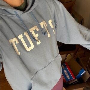 Champion Blue Off-the-Shoulder Sweater